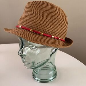 Vince Camuto Packable summer paper straw hat fedora foldable girls adults